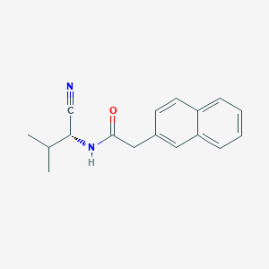 molecular formula C17H18N2O B2492608 N-[(1R)-1-cyano-2-methylpropyl]-2-(naphthalen-2-yl)acetamide CAS No. 1799333-84-8
