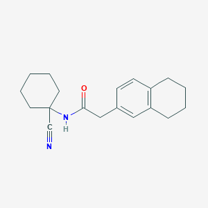 molecular formula C19H24N2O B2492610 N-(1-Cyanocyclohexyl)-2-(5,6,7,8-tetrahydronaphthalen-2-yl)acetamide CAS No. 2191487-57-5