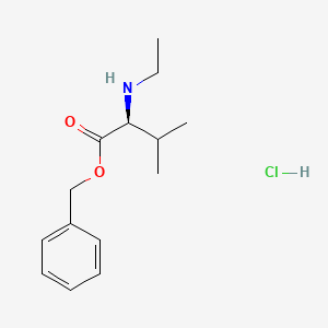 L-Valine, N-ethyl-, phenylmethyl ester hydrochloride