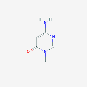 molecular formula C5H7N3O B2492629 6-Amino-3-methylpyrimidin-4(3H)-one CAS No. 1122-46-9