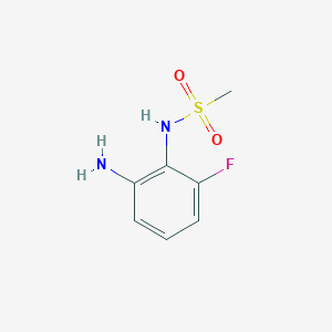 molecular formula C7H9FN2O2S B2492642 N-(2-Amino-6-fluorophenyl)methanesulfonamide CAS No. 1511223-15-6