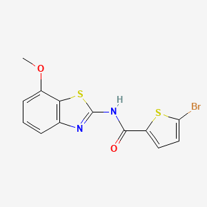 molecular formula C13H9BrN2O2S2 B2492662 5-bromo-N-(7-methoxybenzo[d]thiazol-2-yl)thiophene-2-carboxamide CAS No. 361479-65-4