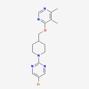 4-((1-(5-Bromopyrimidin-2-yl)piperidin-4-yl)methoxy)-5,6-dimethylpyrimidine