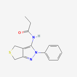 N-(2-phenyl-4,6-dihydro-2H-thieno[3,4-c]pyrazol-3-yl)propionamide