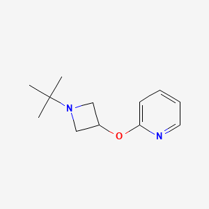 molecular formula C12H18N2O B2492683 2-[(1-Tert-butylazetidin-3-yl)oxy]pyridine CAS No. 2199207-76-4