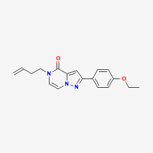 molecular formula C18H19N3O2 B2492690 5-But-3-enyl-2-(4-ethoxyphenyl)pyrazolo[1,5-a]pyrazin-4-one CAS No. 2380058-10-4