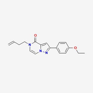 molecular formula C18H19N3O2 B2492690 5-丁-3-烯基-2-(4-乙氧基苯基)吡唑并[1,5-a]吡嗪-4-酮 CAS No. 2380058-10-4