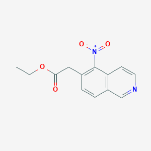 (5-Nitro-isoquinolin-6-yl)-acetic acid ethyl ester