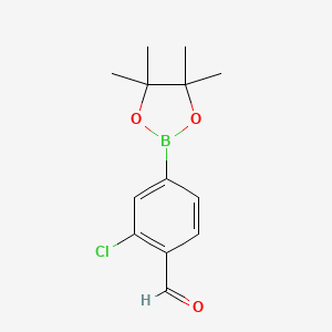 2-Chloro-4-(tetramethyl-1,3,2-dioxaborolan-2-yl)benzaldehyde