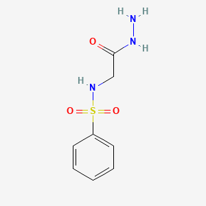 molecular formula C8H11N3O3S B2492711 N-(2-肼基-2-氧代乙基)苯磺酰胺 CAS No. 60160-52-3