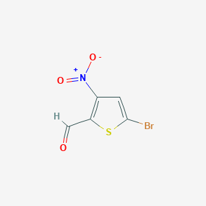 molecular formula C5H2BrNO3S B2492732 5-Bromo-3-nitro-thiophene-2-carbaldehyde CAS No. 89283-22-7