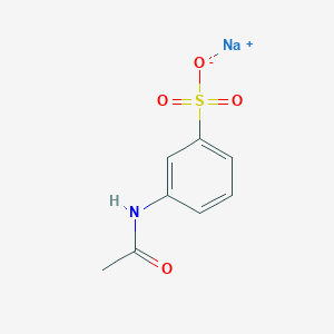 molecular formula C8H8NNaO4S B2492736 3-Acétamidobenzène-1-sulfonate de sodium CAS No. 1080-11-1