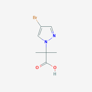 molecular formula C7H9BrN2O2 B2492751 2-(4-bromo-1H-pyrazol-1-yl)-2-methylpropanoic acid CAS No. 917569-72-3