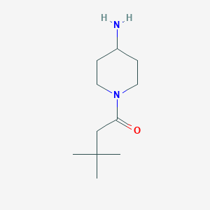 molecular formula C11H22N2O B2492774 1-(4-Aminopiperidin-1-yl)-3,3-dimethylbutan-1-one CAS No. 954575-08-7
