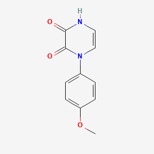 molecular formula C11H10N2O3 B2492798 1-(4-Methoxyphenyl)-1,4-dihydropyrazine-2,3-dione CAS No. 892289-16-6