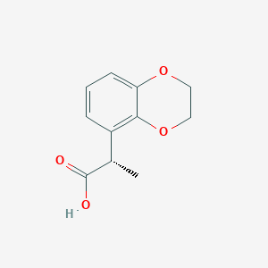 (2S)-2-(2,3-Dihydro-1,4-benzodioxin-5-yl)propanoic acid