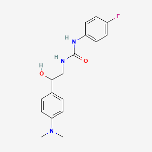 molecular formula C17H20FN3O2 B2492814 1-(2-(4-(Dimethylamino)phenyl)-2-hydroxyethyl)-3-(4-fluorophenyl)urea CAS No. 1421512-23-3