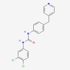 molecular formula C19H15Cl2N3O B2492822 1-(3,4-二氯苯基)-3-[4-(吡啶-4-基甲基)苯基]脲 CAS No. 669757-93-1