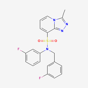N-(3-fluorophenyl)-N-[(3-fluorophenyl)methyl]-3-methyl-[1,2,4]triazolo[4,3-a]pyridine-8-sulfonamide