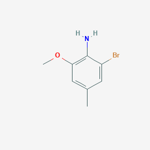 molecular formula C8H10BrNO B2492834 2-ブロモ-6-メトキシ-4-メチルアニリン CAS No. 147699-87-4