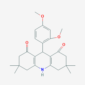 molecular formula C25H31NO4 B249284 9-(2,4-dimethoxyphenyl)-3,3,6,6-tetramethyl-3,4,6,7,9,10-hexahydroacridine-1,8(2H,5H)-dione 