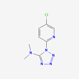 molecular formula C8H9ClN6 B2492845 1-(5-氯-2-吡啶基)-N,N-二甲基-1H-1,2,3,4-四唑-5-胺 CAS No. 338417-47-3