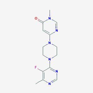 6-[4-(5-Fluoro-6-methylpyrimidin-4-yl)piperazin-1-yl]-3-methylpyrimidin-4-one