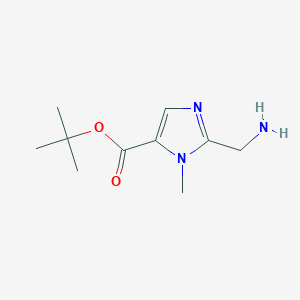 molecular formula C10H17N3O2 B2492867 Tert-butyl 2-(aminomethyl)-3-methylimidazole-4-carboxylate CAS No. 2377032-42-1