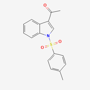 molecular formula C17H15NO3S B2492898 1-{1-[(4-Methylphenyl)sulfonyl]-1H-indol-3-yl}ethanone CAS No. 104142-24-7
