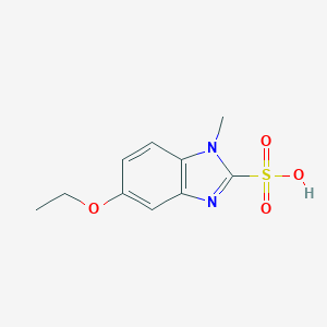 molecular formula C10H12N2O4S B249290 5-ethoxy-1-methyl-1H-benzimidazole-2-sulfonic acid 