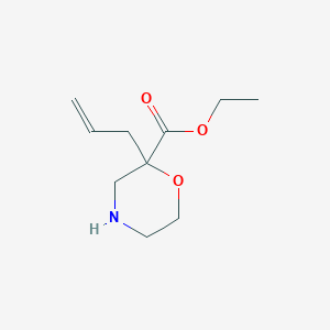 molecular formula C10H17NO3 B2492908 乙酸2-烯丙基吗啉-2-甲酸酯 CAS No. 2193061-47-9