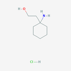 molecular formula C8H18ClNO B2492913 2-(1-Aminocyclohexyl)ethan-1-ol hydrochloride CAS No. 2095411-19-9