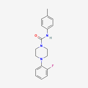 molecular formula C18H20FN3O B2492924 4-(2-氟苯基)-N-(4-甲基苯基)哌嗪-1-甲酸酯 CAS No. 710312-07-5