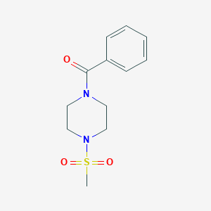 molecular formula C12H16N2O3S B249293 1-Benzoyl-4-(methylsulfonyl)piperazine 