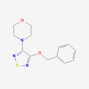 molecular formula C13H15N3O2S B249294 4-[4-(Benzyloxy)-1,2,5-thiadiazol-3-yl]morpholine 