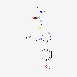 2-((1-allyl-5-(4-methoxyphenyl)-1H-imidazol-2-yl)thio)-N-methylacetamide
