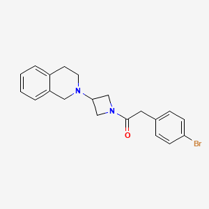 2-(4-bromophenyl)-1-(3-(3,4-dihydroisoquinolin-2(1H)-yl)azetidin-1-yl)ethanone