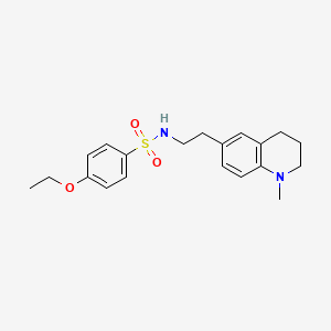 molecular formula C20H26N2O3S B2492993 4-ethoxy-N-(2-(1-methyl-1,2,3,4-tetrahydroquinolin-6-yl)ethyl)benzenesulfonamide CAS No. 955611-47-9