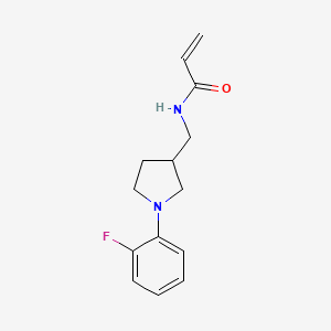 N-[[1-(2-Fluorophenyl)pyrrolidin-3-yl]methyl]prop-2-enamide