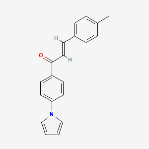(E)-3-(4-methylphenyl)-1-[4-(1H-pyrrol-1-yl)phenyl]-2-propen-1-one