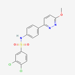 molecular formula C17H13Cl2N3O3S B2493061 3,4-二氯-N-(4-(6-甲氧基吡啶-3-基)苯基)苯磺酰胺 CAS No. 922662-71-3