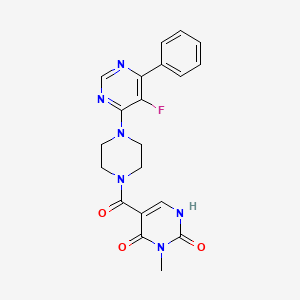 5-[4-(5-Fluoro-6-phenylpyrimidin-4-yl)piperazine-1-carbonyl]-3-methyl-1H-pyrimidine-2,4-dione