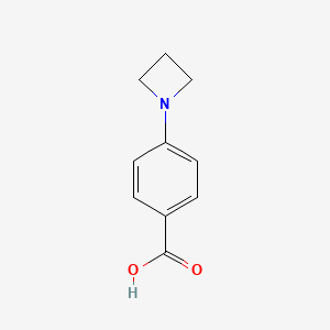 molecular formula C10H11NO2 B2493068 4-(Azetidin-1-yl)benzoic acid CAS No. 1215494-12-4