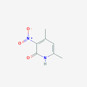 molecular formula C7H8N2O3 B2493083 4,6-dimethyl-3-nitropyridin-2(1H)-one CAS No. 22934-13-0