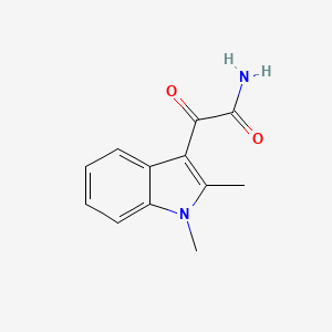 molecular formula C12H12N2O2 B2493113 2-(1,2-Dimethylindol-3-yl)-2-oxoacetamide CAS No. 862831-93-4