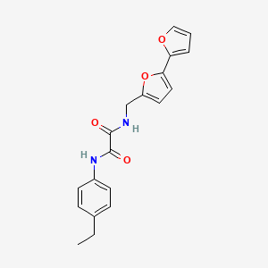 molecular formula C19H18N2O4 B2493114 N1-([2,2'-bifuran]-5-ylmethyl)-N2-(4-ethylphenyl)oxalamide CAS No. 2034565-07-4