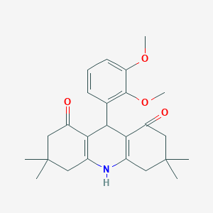 molecular formula C25H31NO4 B249314 9-(2,3-dimethoxyphenyl)-3,3,6,6-tetramethyl-3,4,6,7,9,10-hexahydro-1,8(2H,5H)-acridinedione 