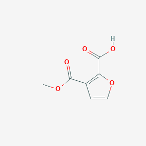 molecular formula C7H6O5 B2493151 3-(Methoxycarbonyl)furan-2-carboxylic acid CAS No. 23268-41-9