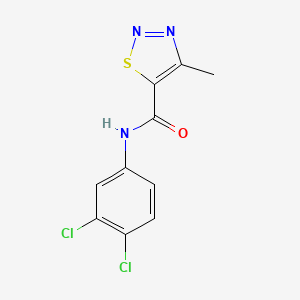 molecular formula C10H7Cl2N3OS B2493165 N-(3,4-dichlorophenyl)-4-methylthiadiazole-5-carboxamide CAS No. 69636-04-0