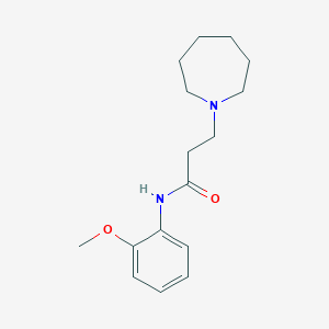 molecular formula C16H24N2O2 B249318 3-(azepan-1-yl)-N-(2-methoxyphenyl)propanamide 